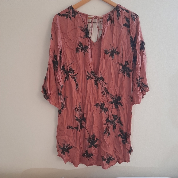 ● AMUSE Society | 100% Modal Tropical Palm Print Dress - Picture 5 of 14